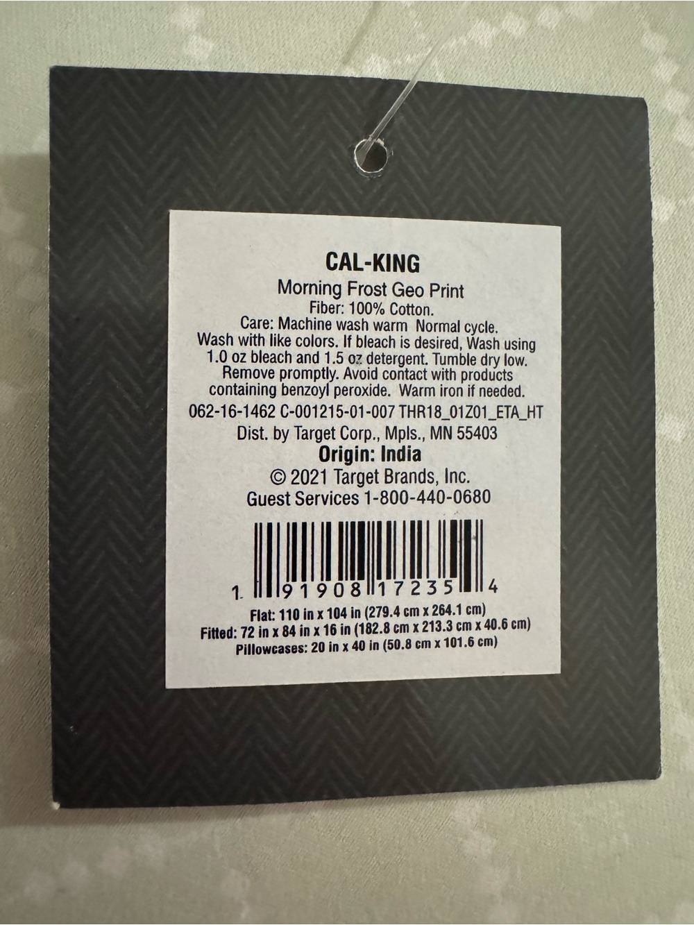 Threshold - Performance Solid Sheet Set (California King) Morn Morning Frost - Picture 3 of 3